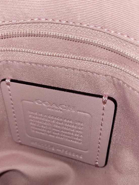 Coach Blush Pink Leather Tote with Double Straps - Picture 11 of 15